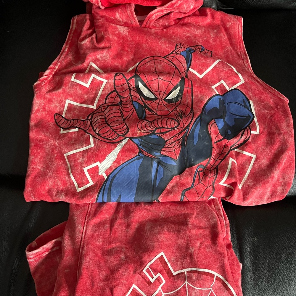 Spider-Man Kids short set Red and Blue